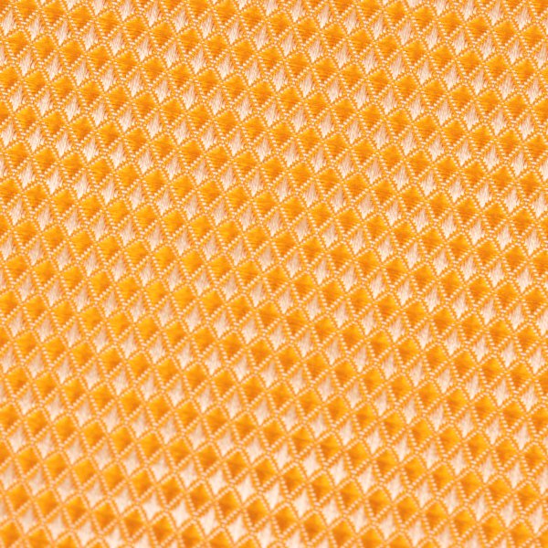 Y's for men Orange Diamond Jacquard Silk Tie