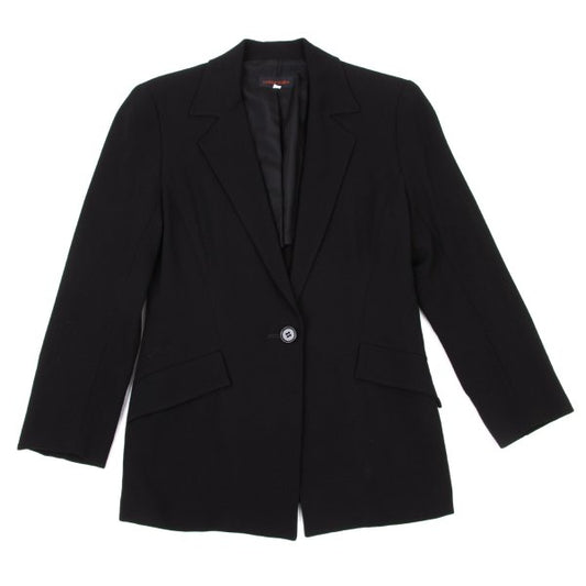 yoshie inaba Wool 1-Button Jacket Black Size 9