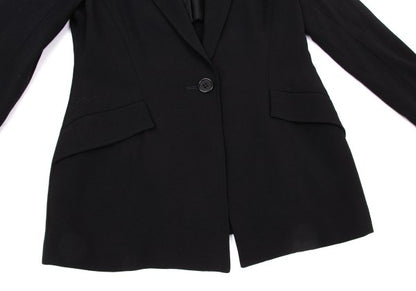 yoshie inaba Wool 1-Button Jacket Black Size 9