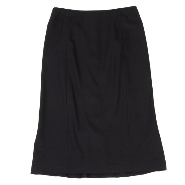 yoshie inaba Wool Blend Stretch Dart Skirt Black Size 11