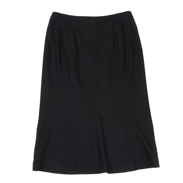 yoshie inaba Wool Blend Stretch Dart Skirt Black Size 11