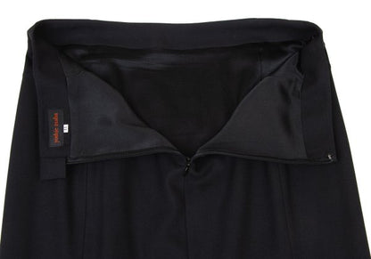 yoshie inaba Wool Blend Stretch Dart Skirt Black Size 11