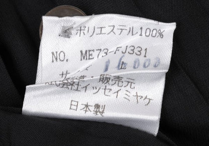 ISSEY MIYAKE MEN Pleated Band Collar Shirt Black Size L