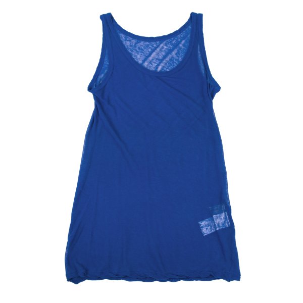 Yohji Yamamoto FEMME Cotton Sheer Tank Top Blue Size 2