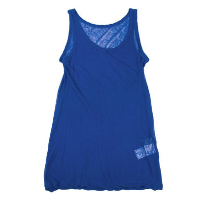 Yohji Yamamoto FEMME Cotton Sheer Tank Top Blue Size 2