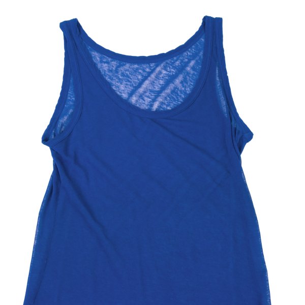 Yohji Yamamoto FEMME Cotton Sheer Tank Top Blue Size 2