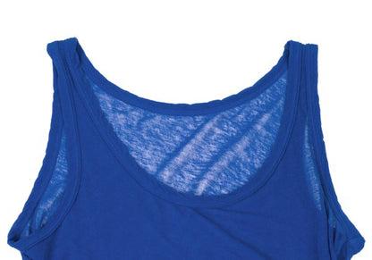 Yohji Yamamoto FEMME Cotton Sheer Tank Top Blue Size 2