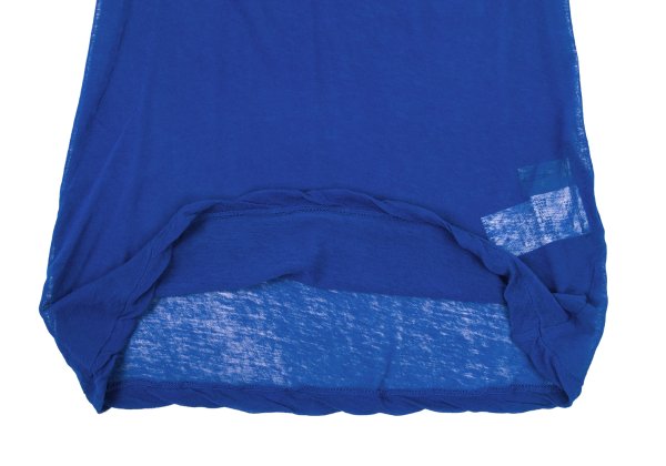 Yohji Yamamoto FEMME Cotton Sheer Tank Top Blue Size 2