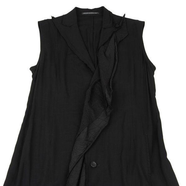 Yohji Yamamoto collections 23SS Crinkled Dress Black Size 2
