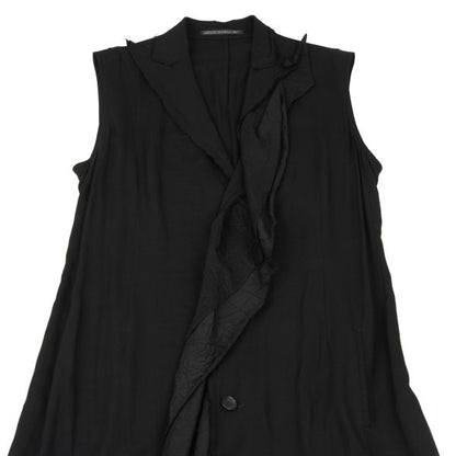 Yohji Yamamoto collections 23SS Crinkled Dress Black Size 2
