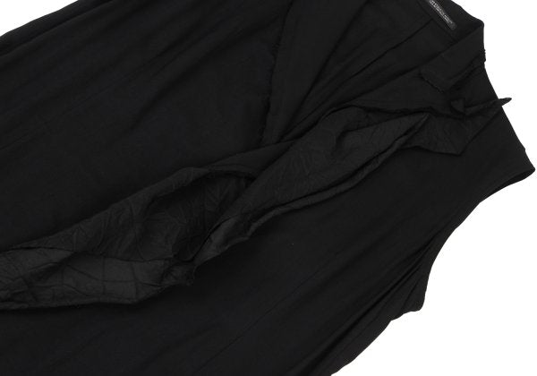 Yohji Yamamoto collections 23SS Crinkled Dress Black Size 2