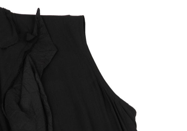 Yohji Yamamoto collections 23SS Crinkled Dress Black Size 2