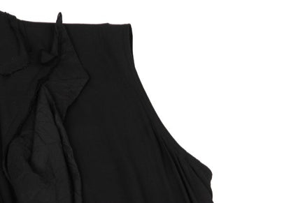 Yohji Yamamoto collections 23SS Crinkled Dress Black Size 2