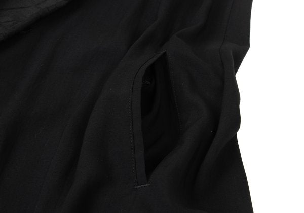 Yohji Yamamoto collections 23SS Crinkled Dress Black Size 2