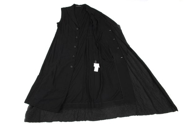 Yohji Yamamoto collections 23SS Crinkled Dress Black Size 2