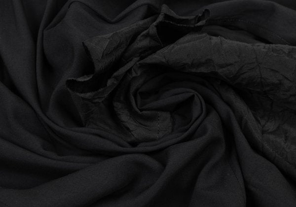 Yohji Yamamoto collections 23SS Crinkled Dress Black Size 2