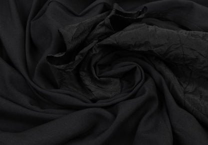 Yohji Yamamoto collections 23SS Crinkled Dress Black Size 2