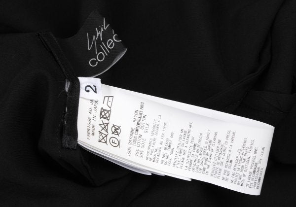 Yohji Yamamoto collections 23SS Crinkled Dress Black Size 2