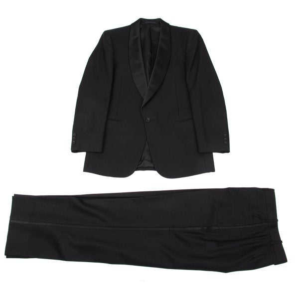 Christian Dior MONSIEUR Wool Suit Set Black Size F