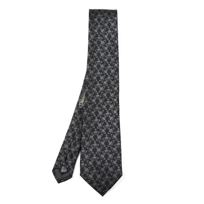 VivienneWestwood ACCESSORIES Silk Orb All-over Tie Black
