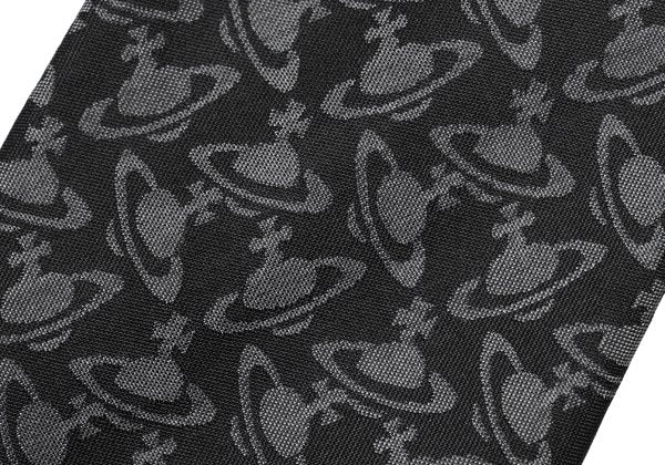 VivienneWestwood ACCESSORIES Silk Orb All-over Tie Black
