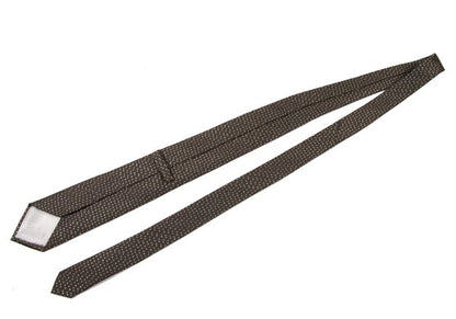 VivienneWestwood ACCESSORIES Silk Orb Pindot Tie Brown