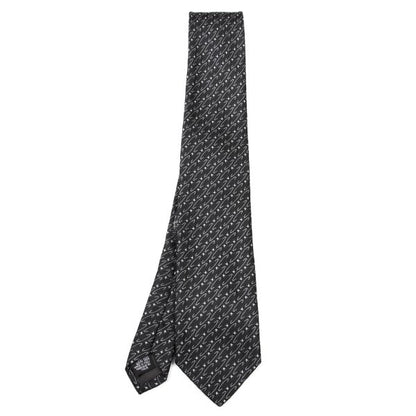VivienneWestwood ACCESSORIES Silk Orb Silhouette Tie B&W