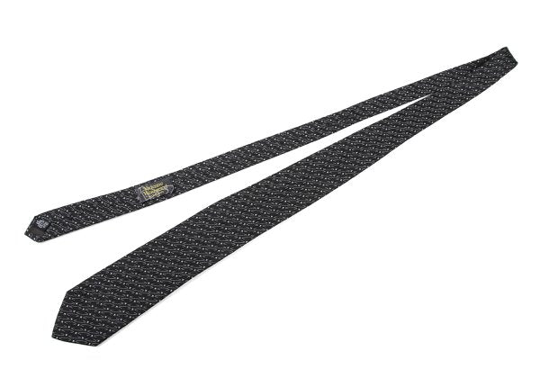 VivienneWestwood ACCESSORIES Silk Orb Silhouette Tie B&W