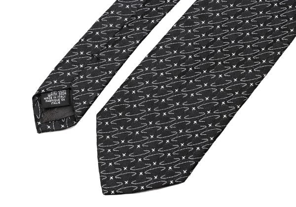VivienneWestwood ACCESSORIES Silk Orb Silhouette Tie B&W