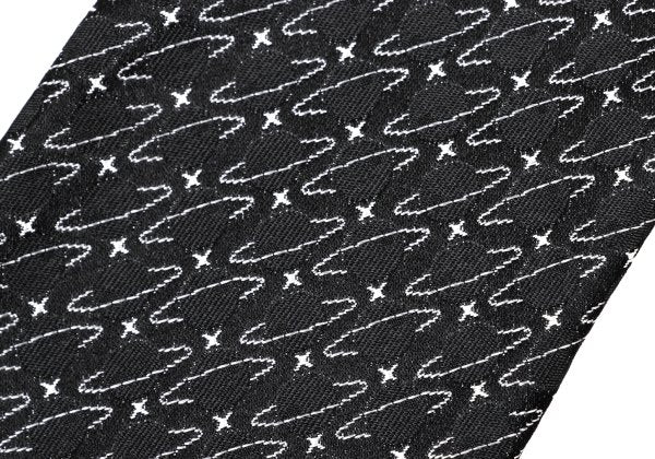 VivienneWestwood ACCESSORIES Silk Orb Silhouette Tie B&W