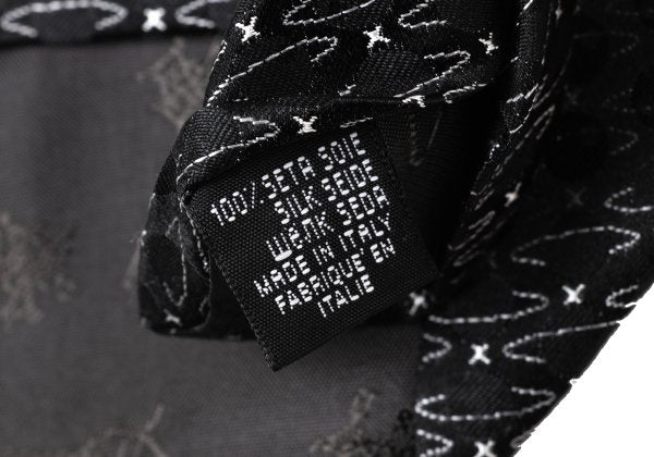 VivienneWestwood ACCESSORIES Silk Orb Silhouette Tie B&W