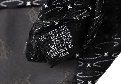 VivienneWestwood ACCESSORIES Silk Orb Silhouette Tie B&W