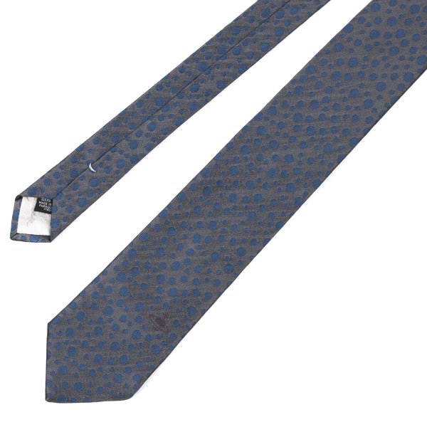 VivienneWestwood ACCESSORIES Silk Random Dot Tie Gray Navy