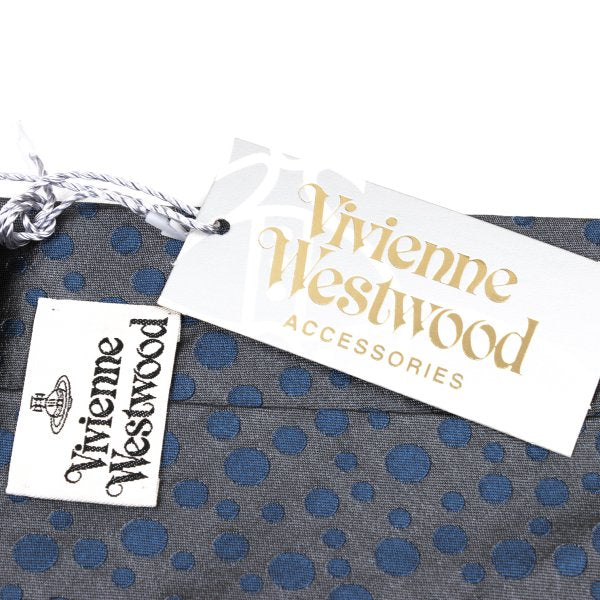 VivienneWestwood ACCESSORIES Silk Random Dot Tie Gray Navy