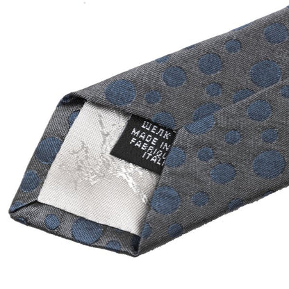 VivienneWestwood ACCESSORIES Silk Random Dot Tie Gray Navy