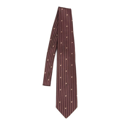 VivienneWestwood ACCESSORIES Silk Orb Dot Bordeaux Multi Tie