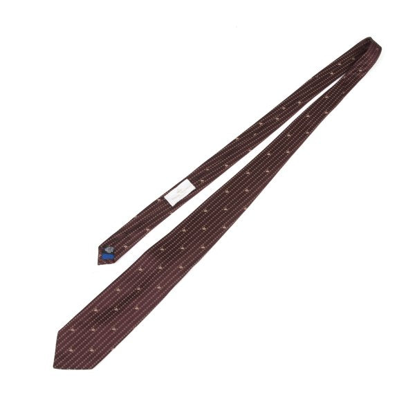 VivienneWestwood ACCESSORIES Silk Orb Dot Bordeaux Multi Tie