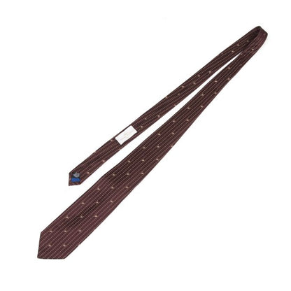 VivienneWestwood ACCESSORIES Silk Orb Dot Bordeaux Multi Tie