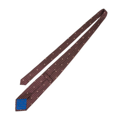 VivienneWestwood ACCESSORIES Silk Orb Dot Bordeaux Multi Tie