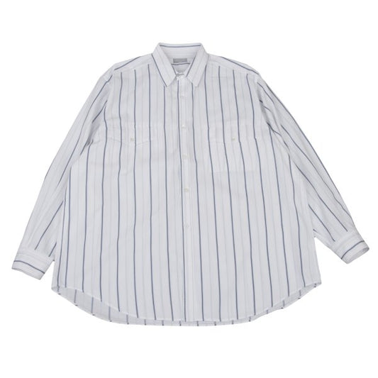 COMME des GARCONS HOMME Stripe Flap Shirt White Size M