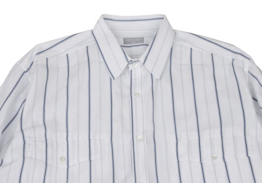 COMME des GARCONS HOMME Stripe Flap Shirt White Size M