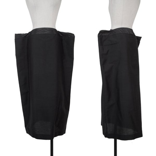 Yohji Yamamoto FEMME 01SS Mohair Blend Skirt Black Size 2
