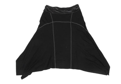HIROKO KOSHINO Waist Stitch Design Skirt Black Size 40
