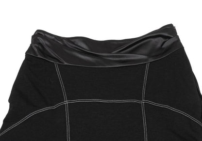 HIROKO KOSHINO Waist Stitch Design Skirt Black Size 40