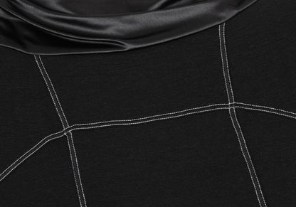 HIROKO KOSHINO Waist Stitch Design Skirt Black Size 40