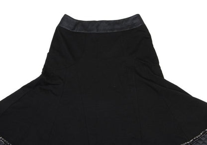 HIROKO BIS Quilted Flared Skirt Black Size 9