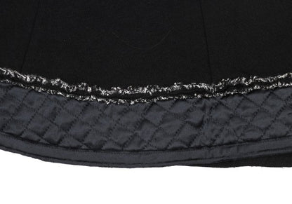 HIROKO BIS Quilted Flared Skirt Black Size 9