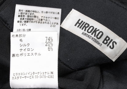 HIROKO BIS Quilted Flared Skirt Black Size 9