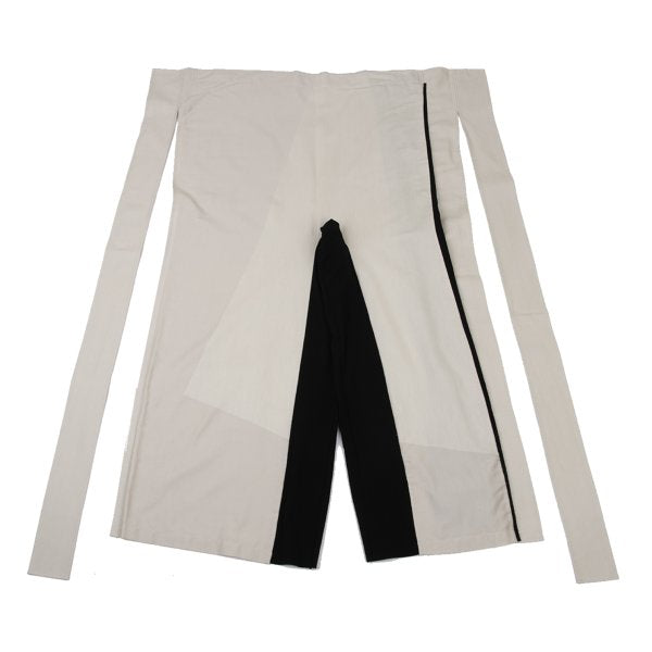 ISSEY MIYAKE A-POC Bicolor Wrap Pants Beige/Black Size 2
