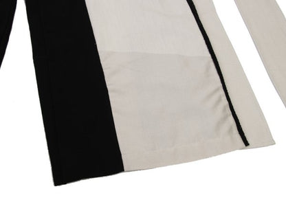 ISSEY MIYAKE A-POC Bicolor Wrap Pants Beige/Black Size 2
